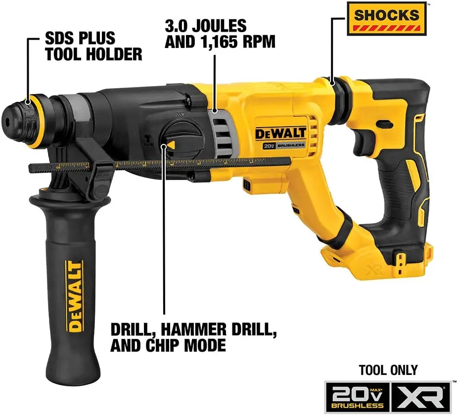 DEWALT 20V MAX 28MM Multifunctional brushless SDS Plus Electric  Rotary Hammer (Only DCH263B)