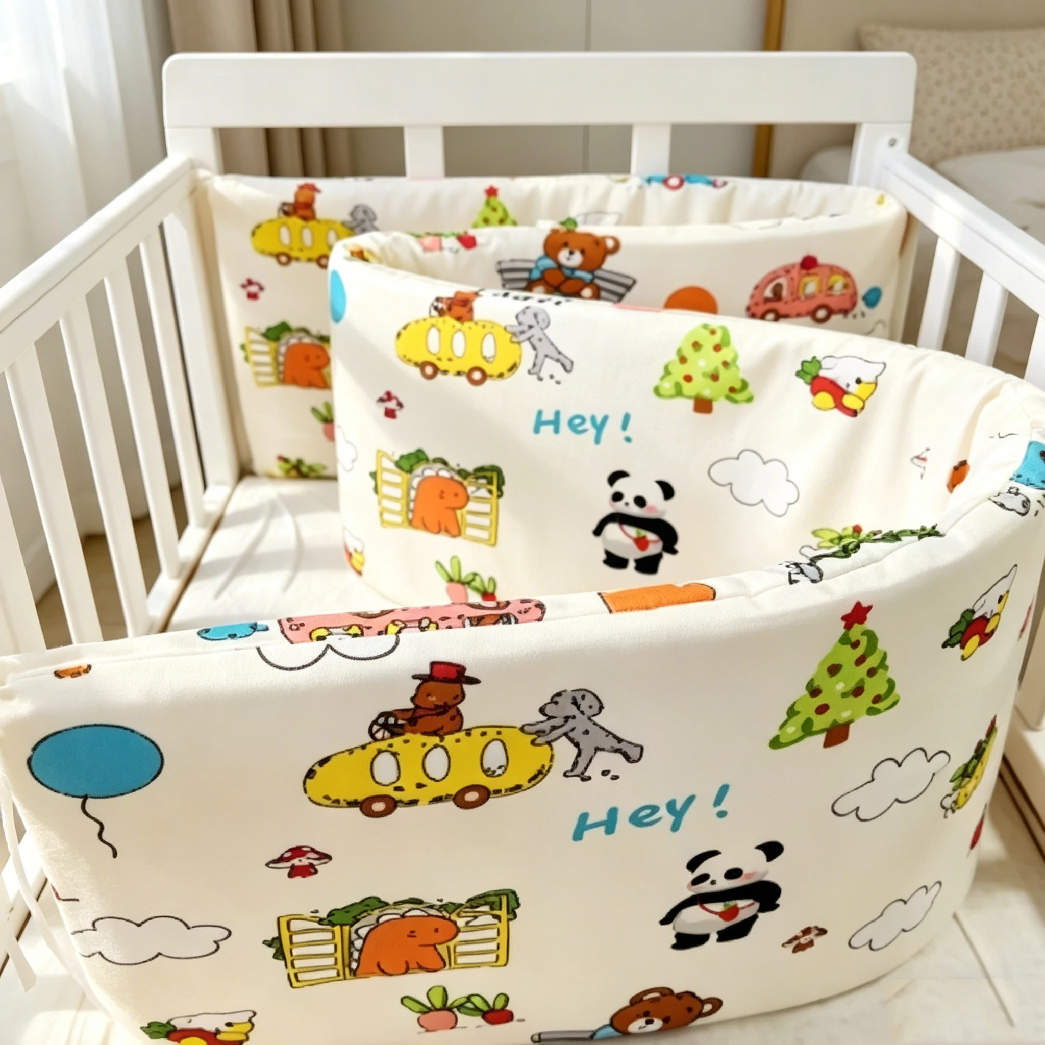 

Baby Bumpes Washable Stars Design Soft Breathable Bedding Set Bed Circumference Bumper Bed Crib Bumper Braided Bumper Pillow