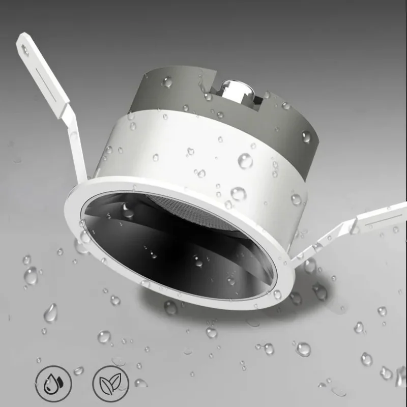 IP65 Waterproof COB Spotlight Anti-Glare LED Downlight Short Style 7W 12W 15W Square 1-3 Head AC85-265V Kitchen, Balcony, Bathro