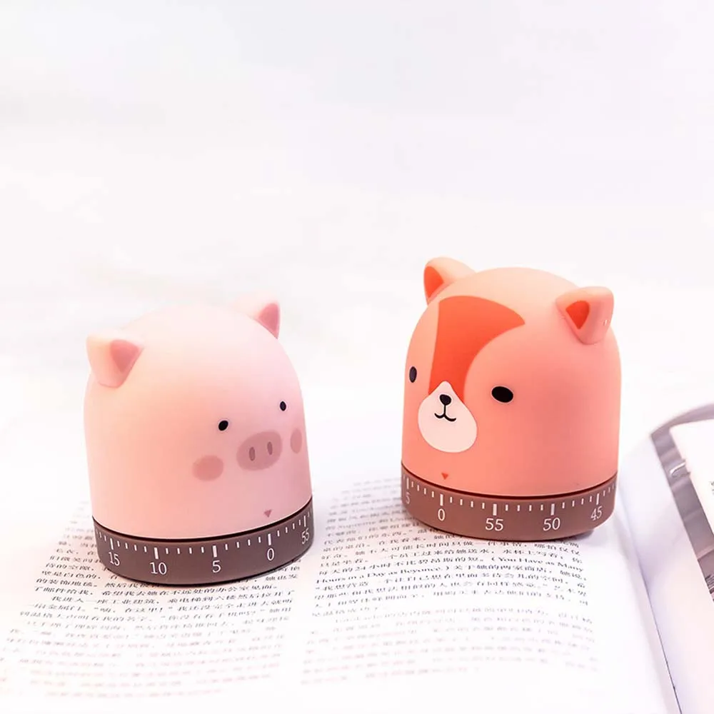60 Minutes Cute Study Household Countdown Shower Kitchen Timer Alarm Clock Cooking Tool Time Reminder