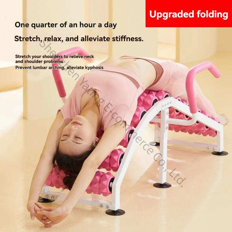 Yoga Wheel Muscle Relaxation Lumbar Soother Pilates Slim Legs Full Body Stretch Massage Open Back Lower Waist Stretcher