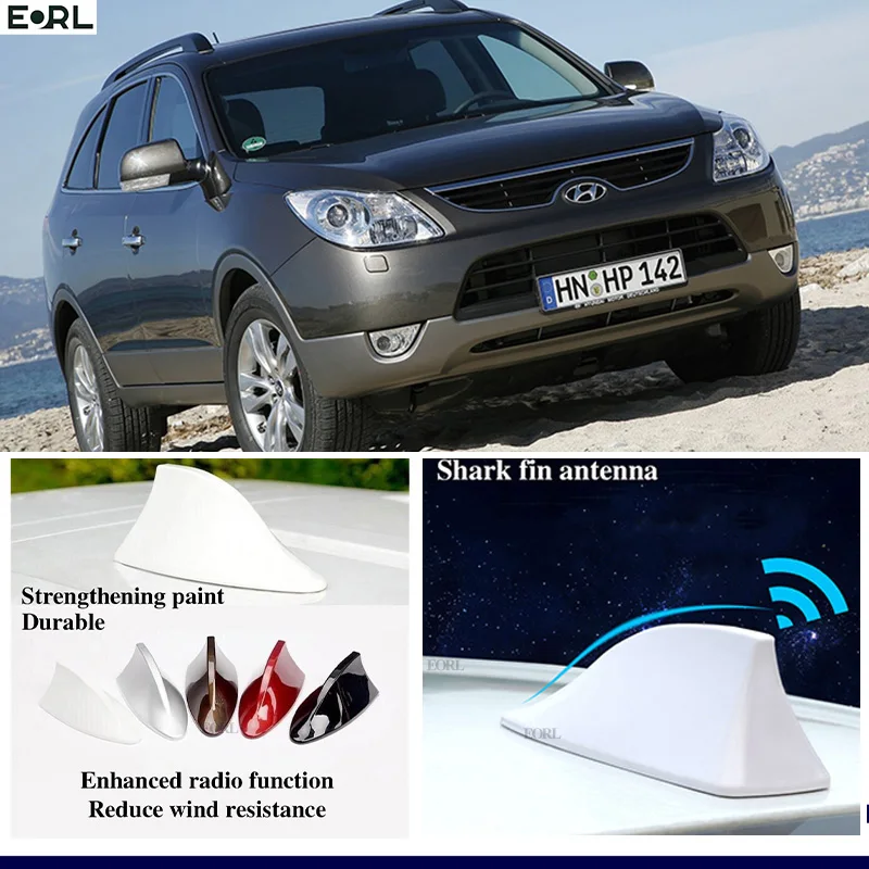 

For Hyundai Veracruz ix55 Shark Fin Antenna FM Signal Super Aerials Amplifier Waterproof Signal Amplifier FM/AM Radio Aerials