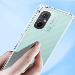 protective Luxury Silicone Cover for Clear Case for Xiaomi Redmi 12c Shockpro Xiami Xiaoni Xiao Mi Redmi 12 C 6.71