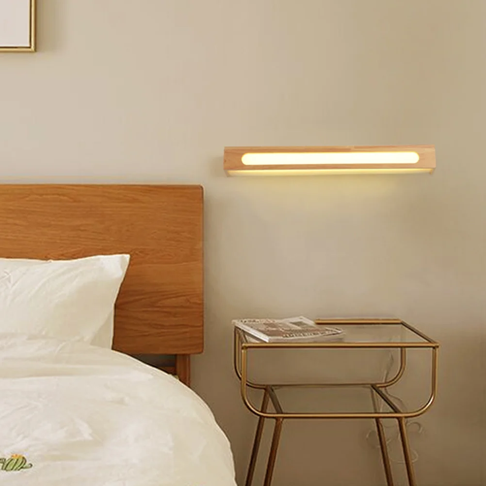 

1Set Modern LED Vanity Light Wooden Mirror Wall Lamps for Bathroom Bedroom Hallway Vanity Lights LED Lights for Bedroom