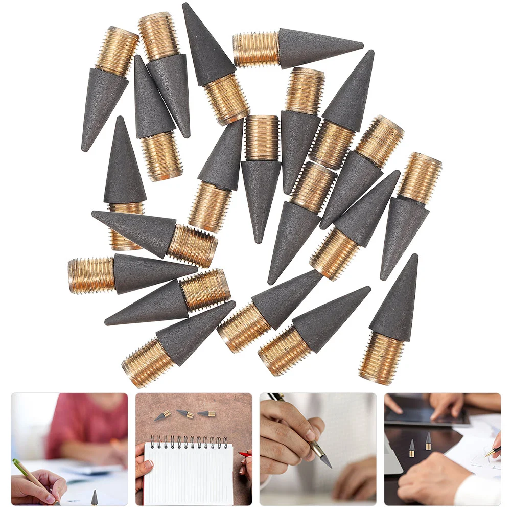 

30 Pcs Lead Pencils Replacement Tip Inkless Tips Everlasting Head Sketching Nibs Office Supplies Replaceable Refills Child