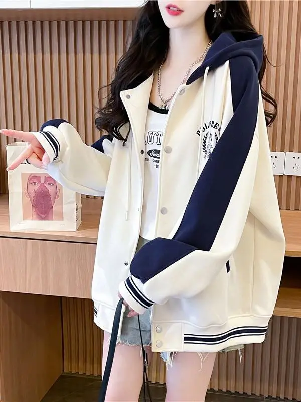 

Большие размеры 300, корейская двухслойная шляпа с подкладкой, женская жакетная шляпа свободного покроя, цветная блузка, универсальный топ