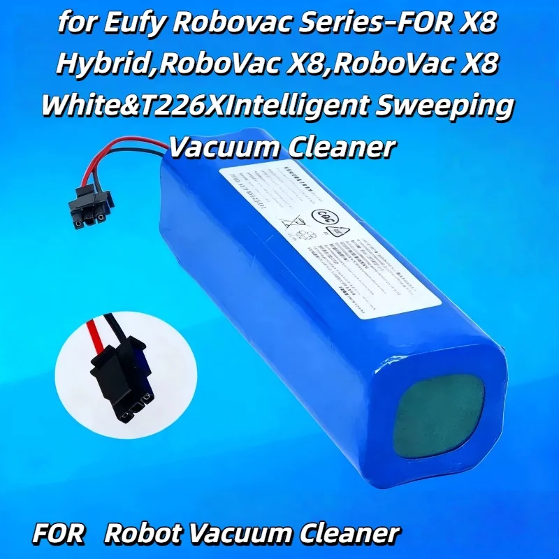 

14.4V 6500mAh Battery,for Eufy Robovac Series–FOR X8 Hybrid,RoboVac X8,RoboVac X8 White&T226XIntelligent Sweeping Vacuum Cleaner