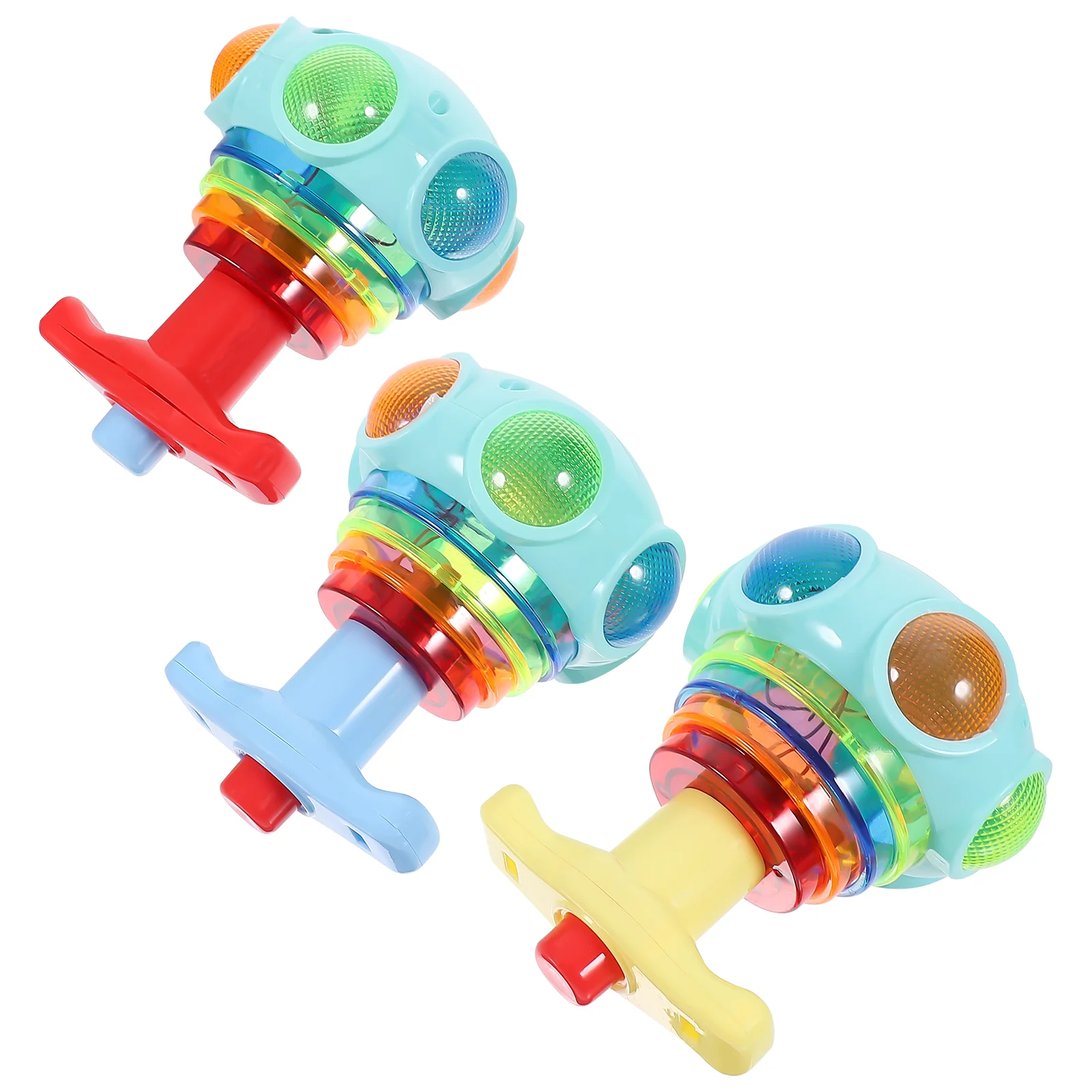 3 Pcs Kids Bulk Toys Burst Gyros Magnetic Wheel Child Glow Gifts for Stocking Stuffers