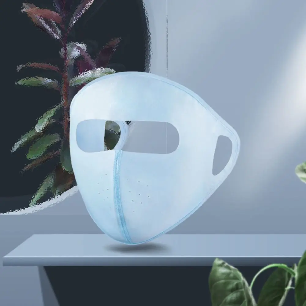 Summer Sunscreen Mask Outdoor Face Shield Thin Sunscreen Veil Sun Protection Solid Color Face protection Womne Sun Hats