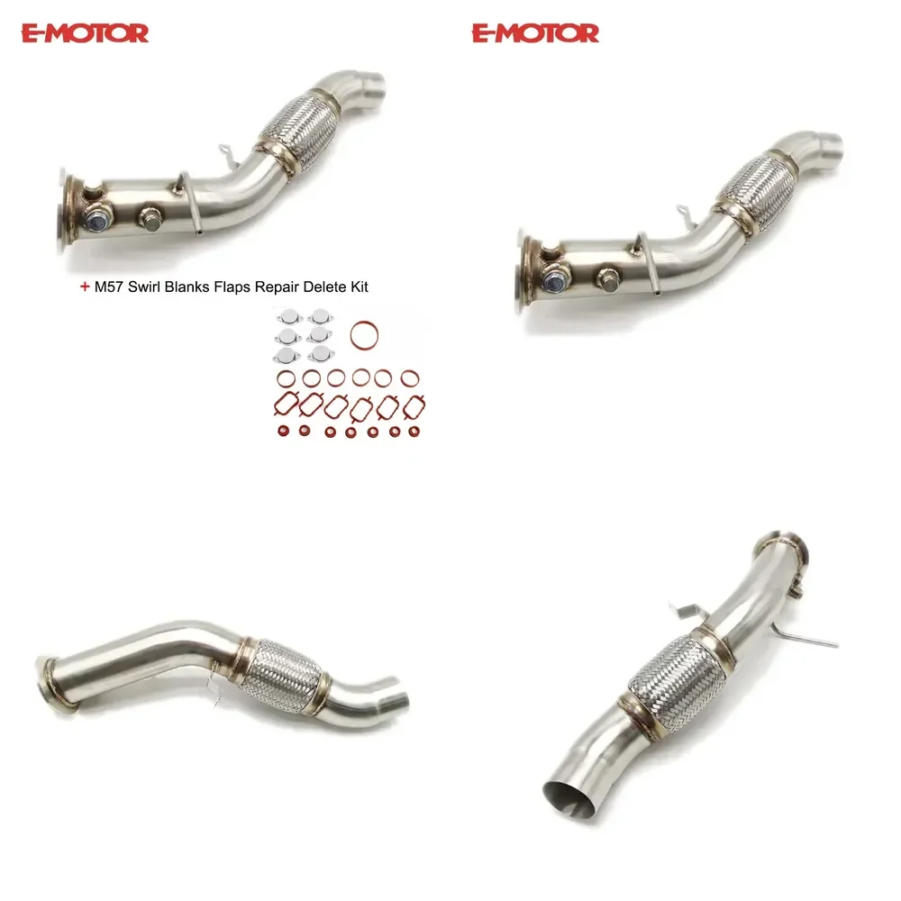 【Durable Practical Daria】 For E70 X5 3.0sd 3.5d 286 M57N2 2007-2013 SS201 Exhaust Downpipe 3