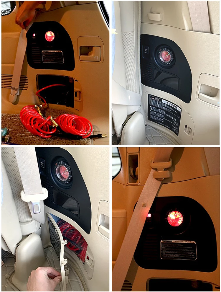 Car Air Compressor Kit Auto Portable Pump for Toyota Land Cruiser  LC200  2008-2021 and  Frado 2010+