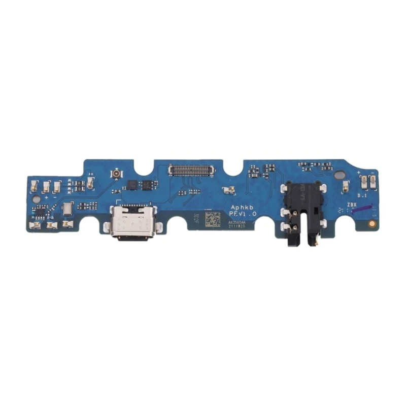 HX5E Tablet Repair Board for T220 Port Service Work, Charging Inlet Section with Blue Circuit Piece and Headset Opening Area for