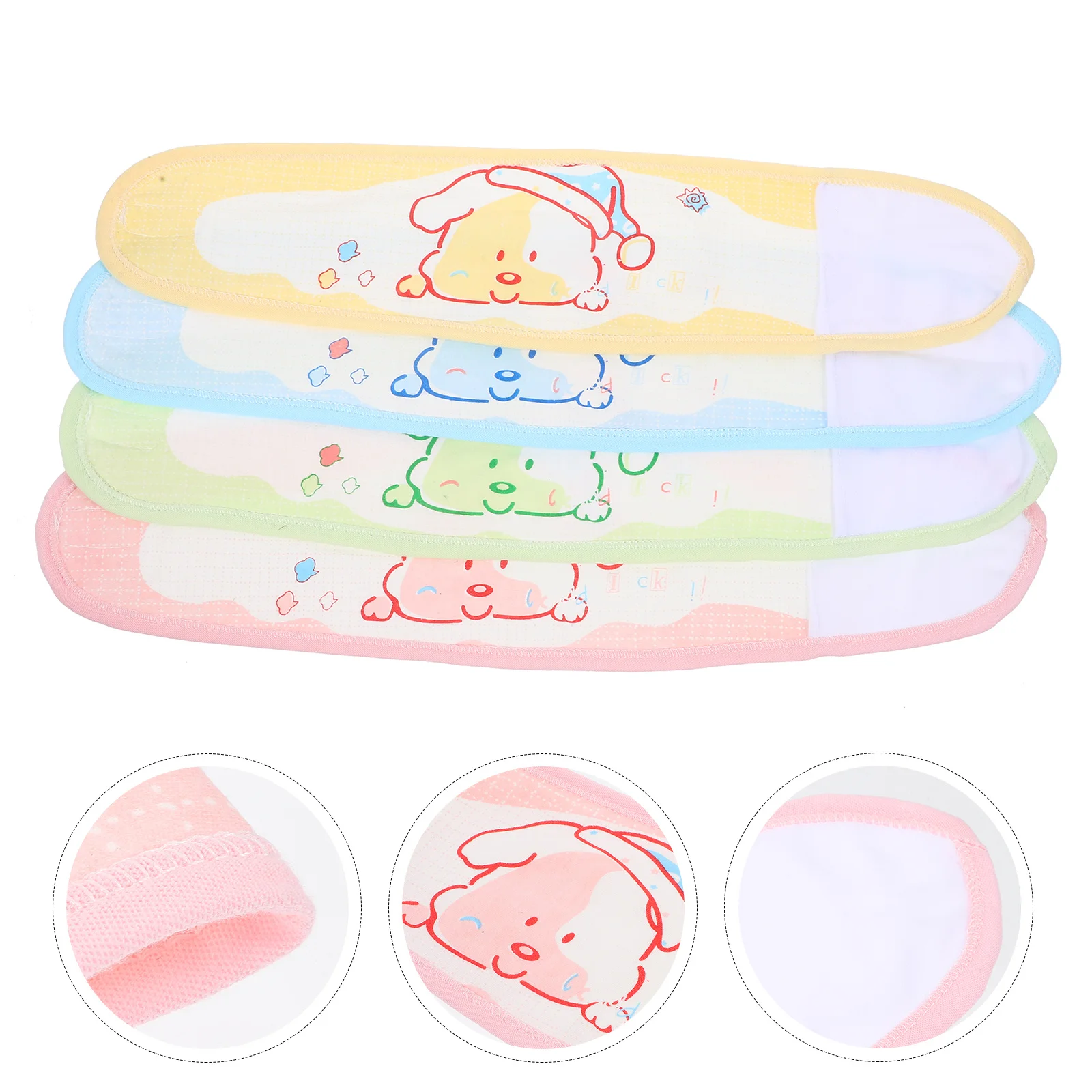 

8 шт. хлопковых повязок на живот для новорожденных, защита живота, согревающие, для ухода за пупком, с облегчением колик, нагрудники для мальчиков