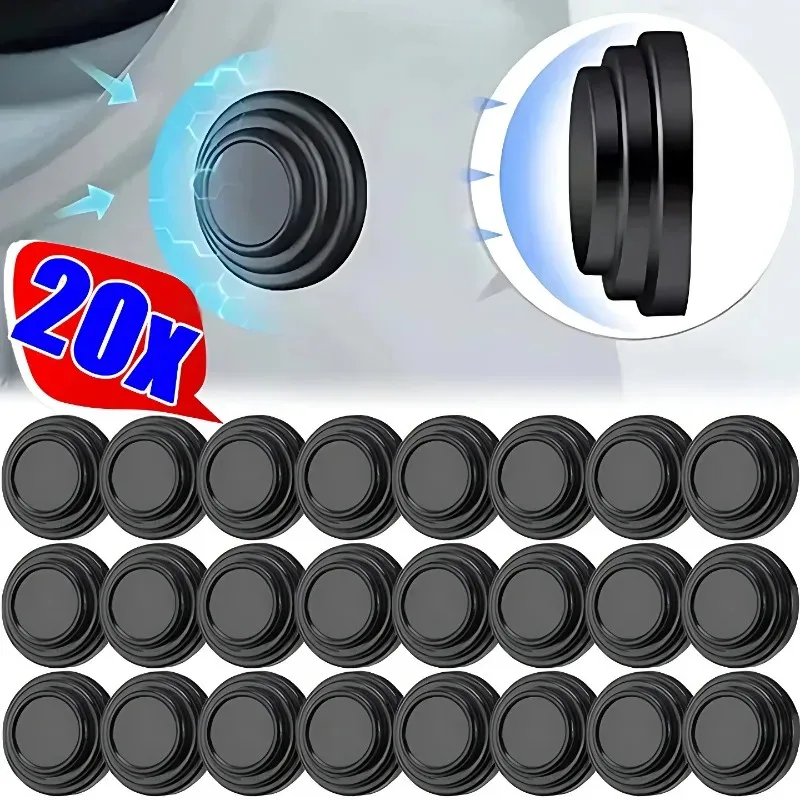 Car Door Anti-Collision Silicone Pads Sound Insulation Gasket Auto Soundproof Shockproof Sealing Rubber Pad Door Edge Sticker