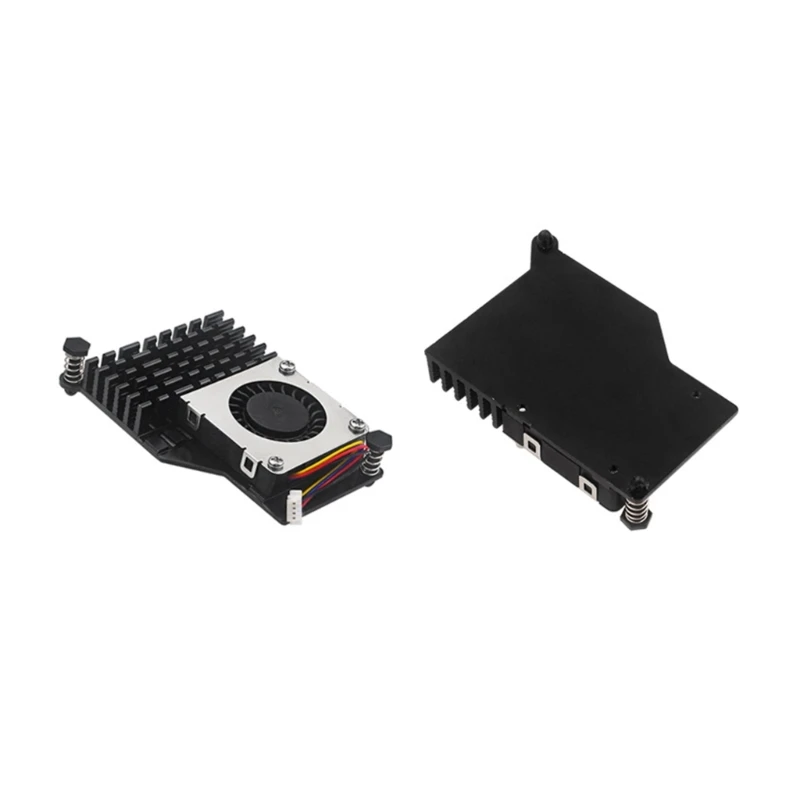 Aluminium-Aktivkühler, Lamellen-Kühlkörper, geschwindigkeitsverstellbar, PWN-Lüfter, Kühlkörper, Kühler für RPi