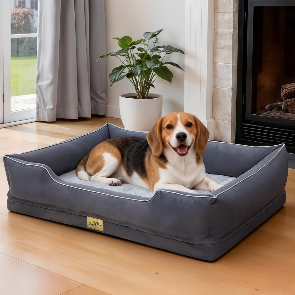 Extra Large Orthopedic Dog Bed Calming Pet Sofa
