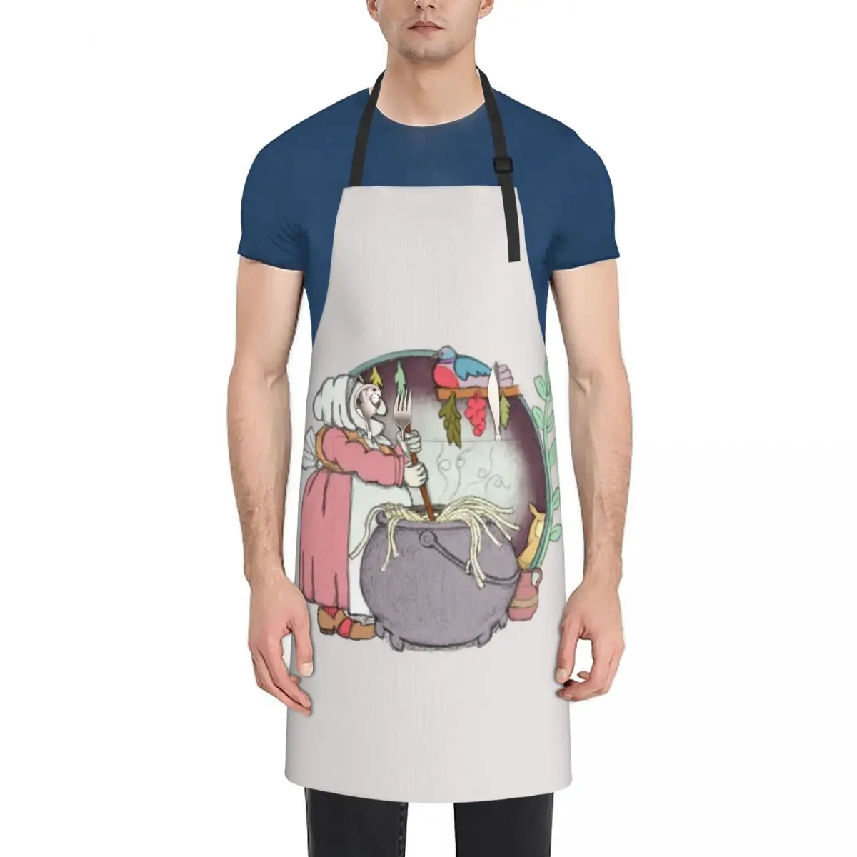 

Strega Nona Spaghetti Apron Custom Funny Apron