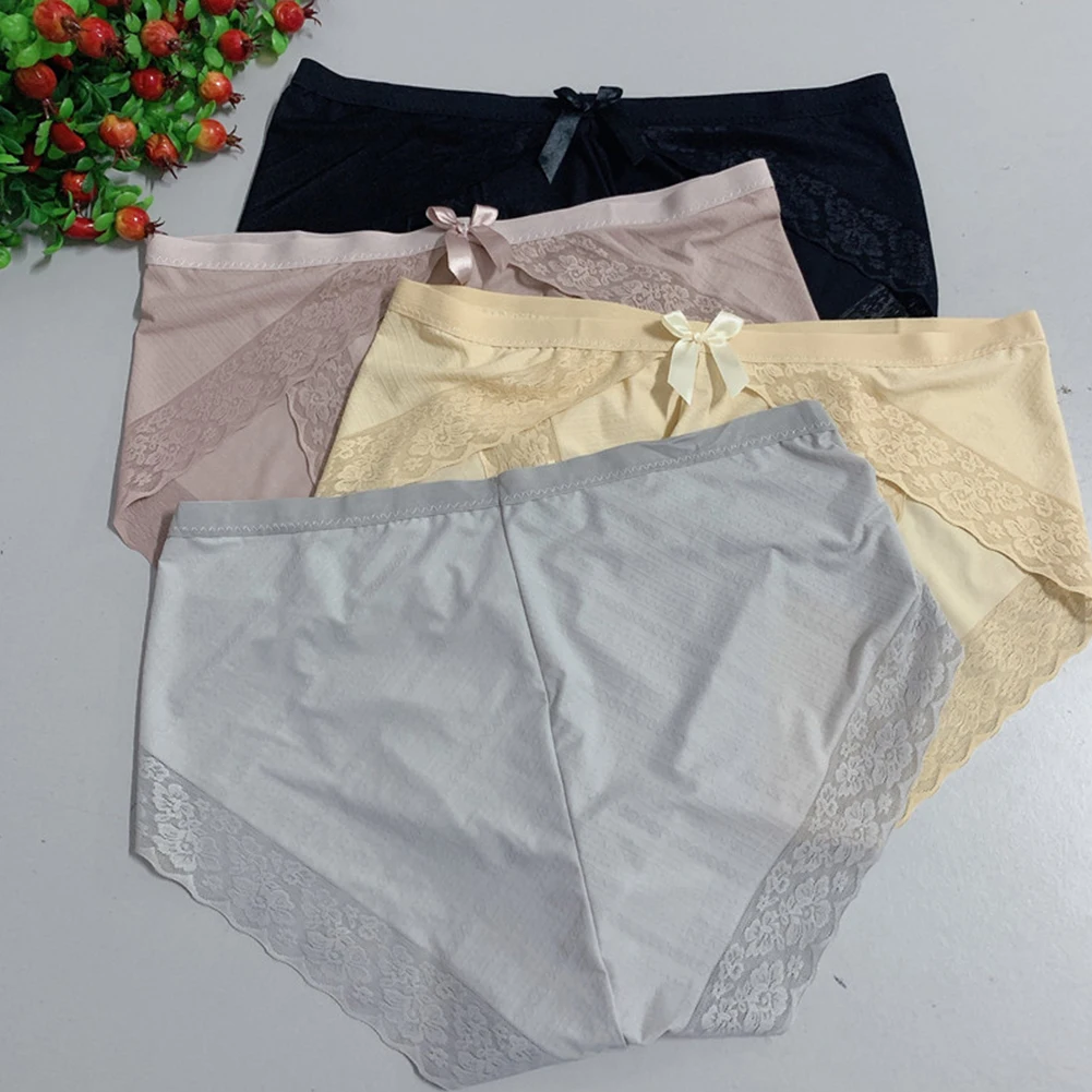 Mens Briefs Bikini Extreme Men's Panties Underwear For Man Thong Intimate Hot Novelty Lace Ice Silk Pouch G-string Underpants