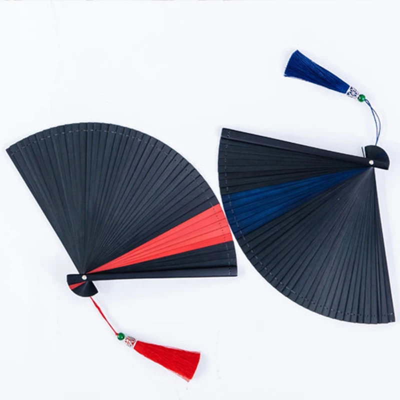 New Chinese Style Retro Bamboo Hand Fan Elegant Dance Performances Hand Held Folding Fans Props Wedding Gift Fans for Guest