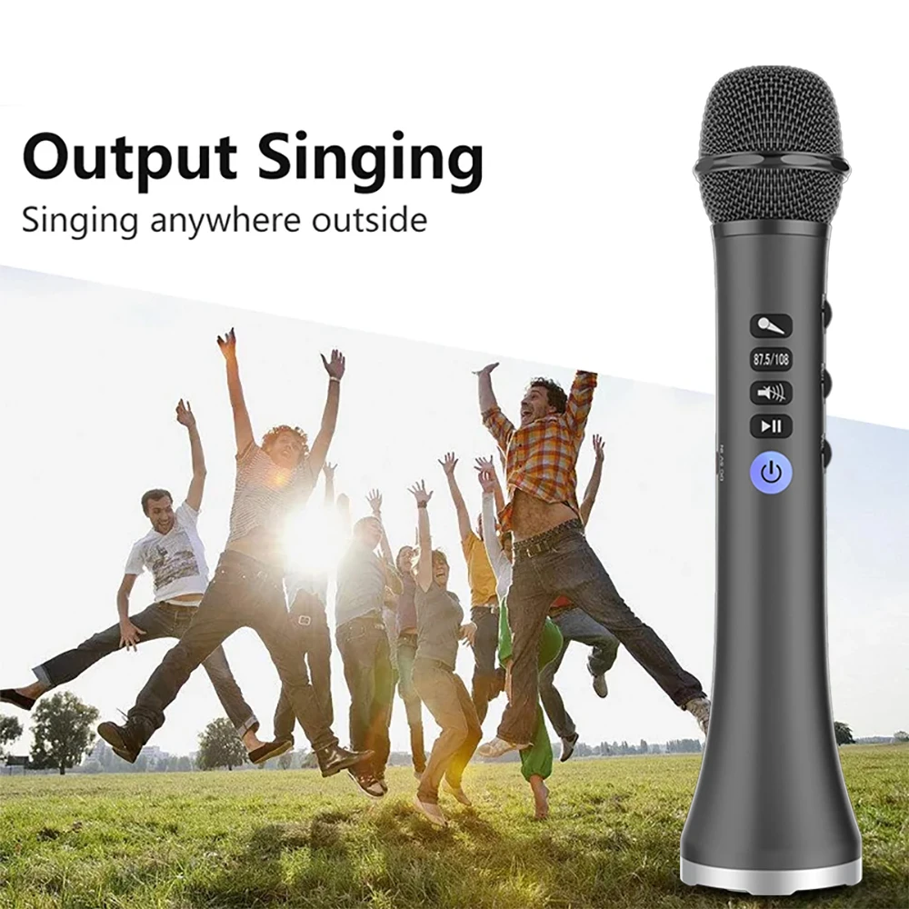 XIAOKOA Bluetooth Wireless Karaoke Microphone L-698 Speaker 2in1 Handheld Sing & Recording Portable KTV Player микрофон караоке