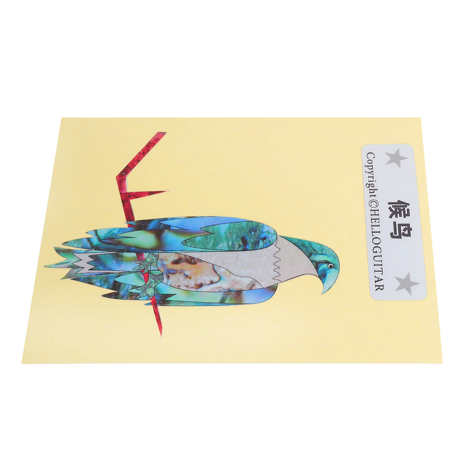 

DIY Guitar Headstock Animal Bird Decal Stickers PVC Waterproof Fretboard Position Marker for Acoustic Electric Bass