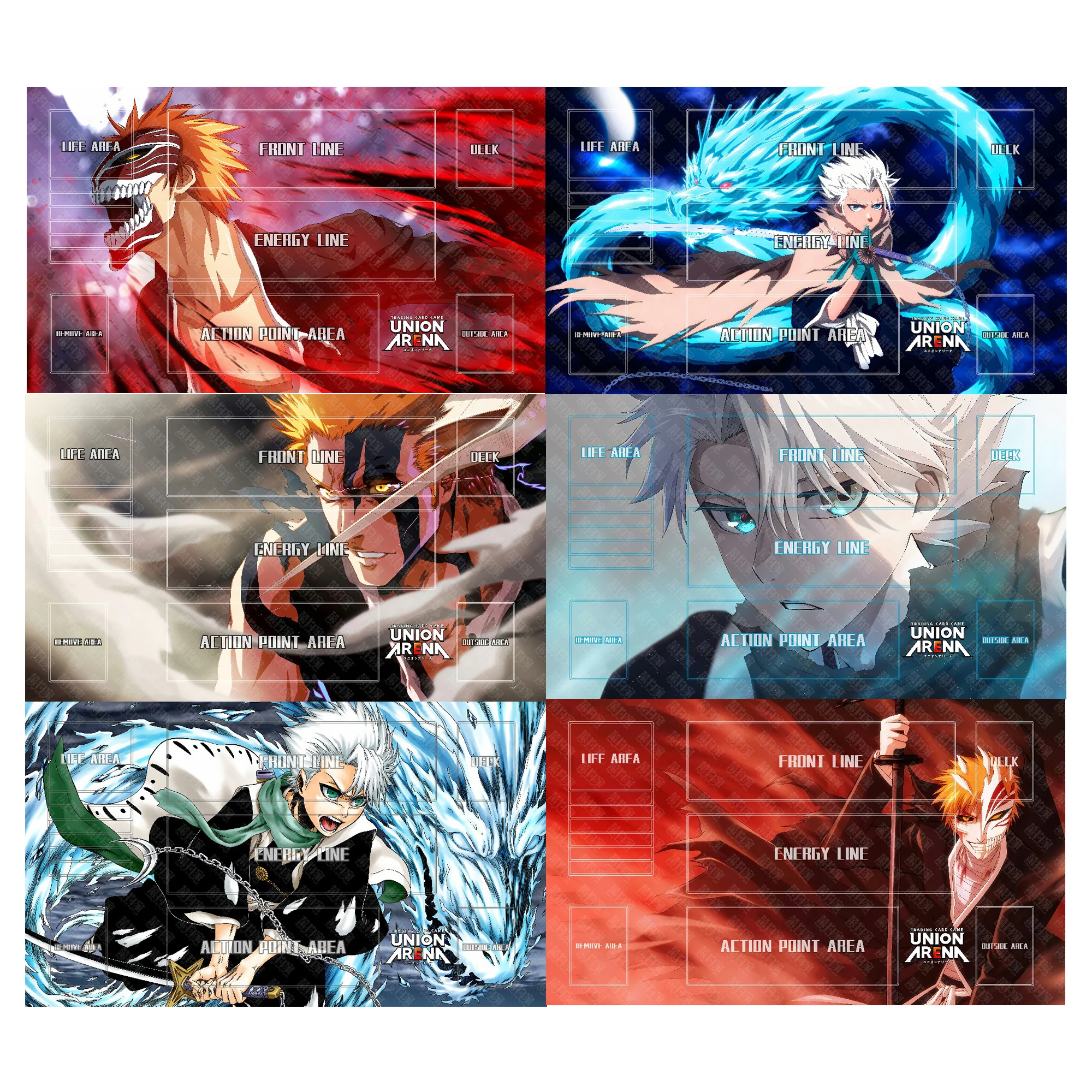 

600X350X2Mm Diy Bleached Kurosaki Ichigo Card Battle Mat Single Player Board Game Card Duel Plate Battle Mat Gift Toys