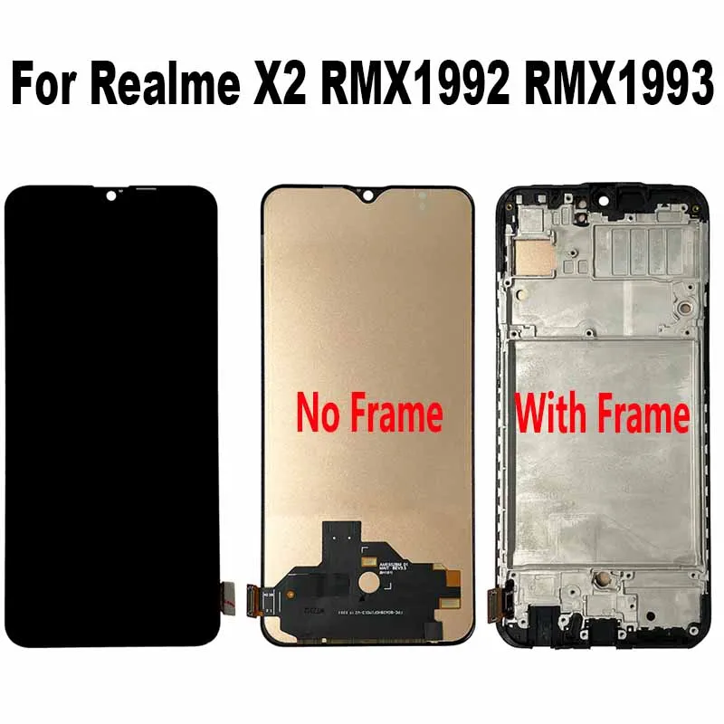 

For Realme X2 RMX1991 RMX1992 RMX1993 LCD Display Touch Screen Digitizer Assembly