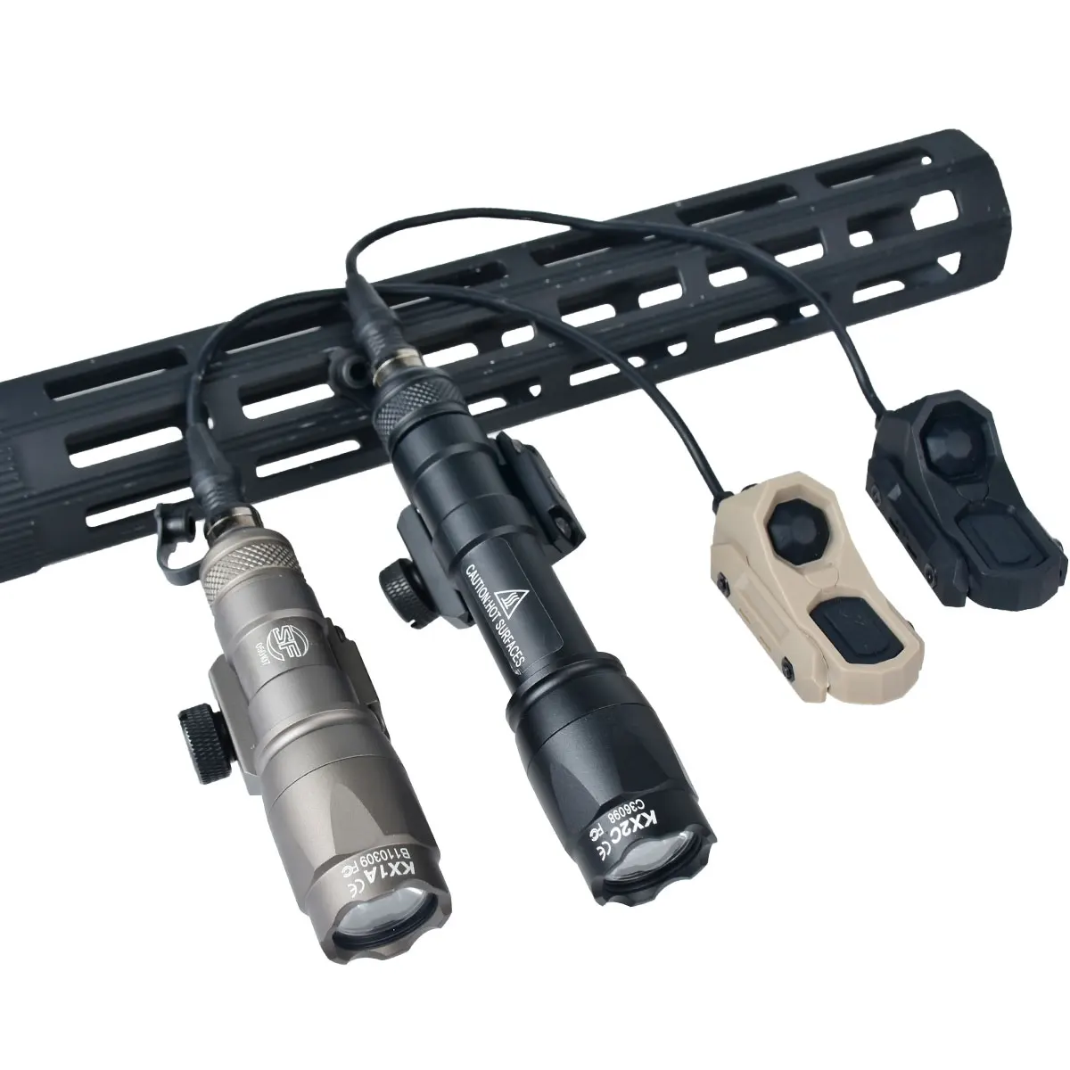 Tactical Surefire M300C M600C Airsoft Flashlight With UNITY AXON Remote Dual Switch Hunting SF M600 Rifle Gun Hanging Light