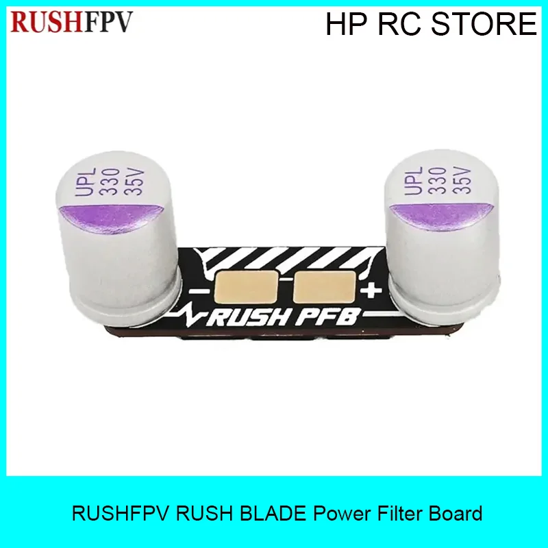 RUSH PFB Power Filter Board With 2PCS 35V 330UF Capacitors for RUSH BLADES 6S ESC FC stack for RC FPV drone stable power supply