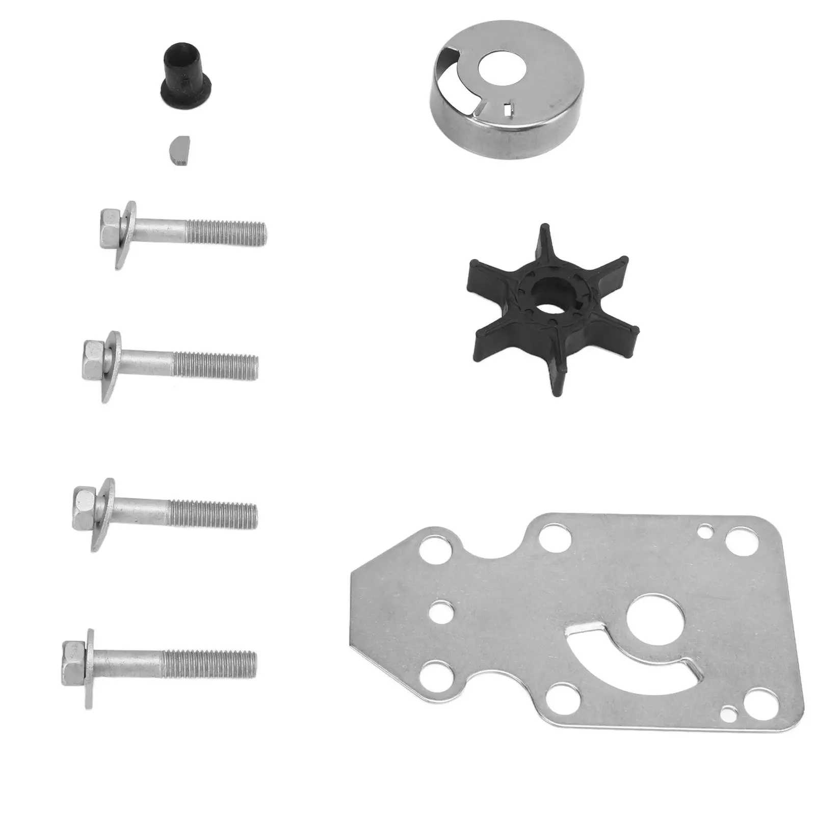 Water Pump Impeller Repair Kit 63V-W0078- for 2 Stainless Steel for 2 /4 Stroke Engine