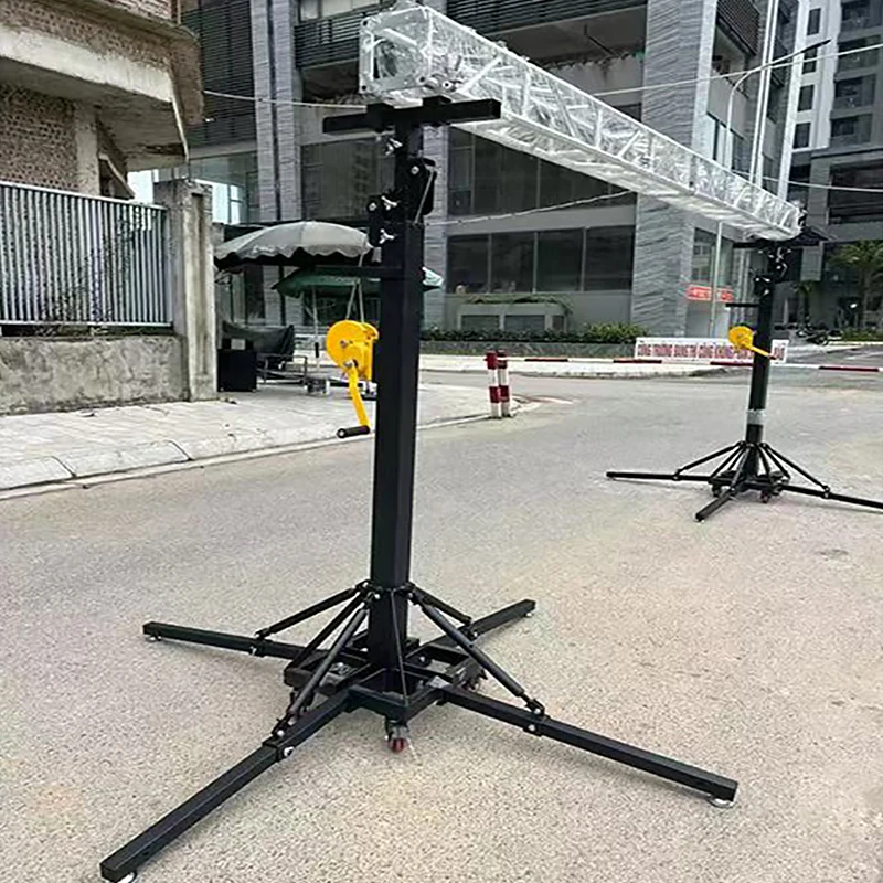 Indoor Outdoor Event Show Performances Ceremony Heavy Duty Adjustable Height Crank Stand Adjustable Lifting Tower Lighting Truss