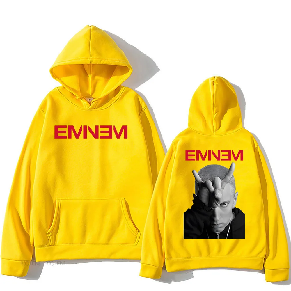 Long Sleeve Sudaderas The Death of Slim Shady Eminem Hoodies Casual Hip Hop Streetwear Rapper Graphic Clothes Men Unisex Hoodie