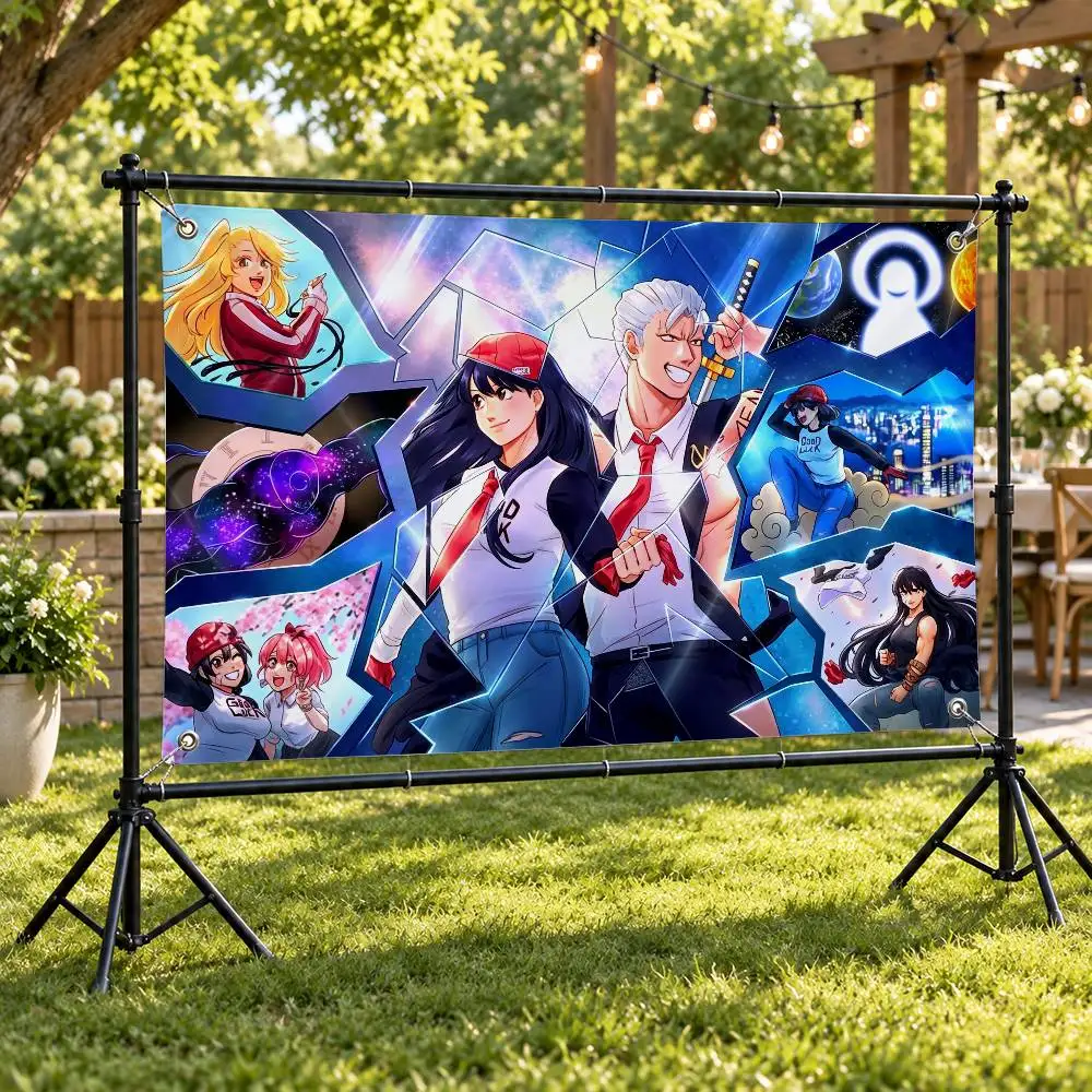 Anime Undead Unluck Aesthetic Wall Tapestry Flag Printed Wall Hanging Living Room Party Outdoor Decor