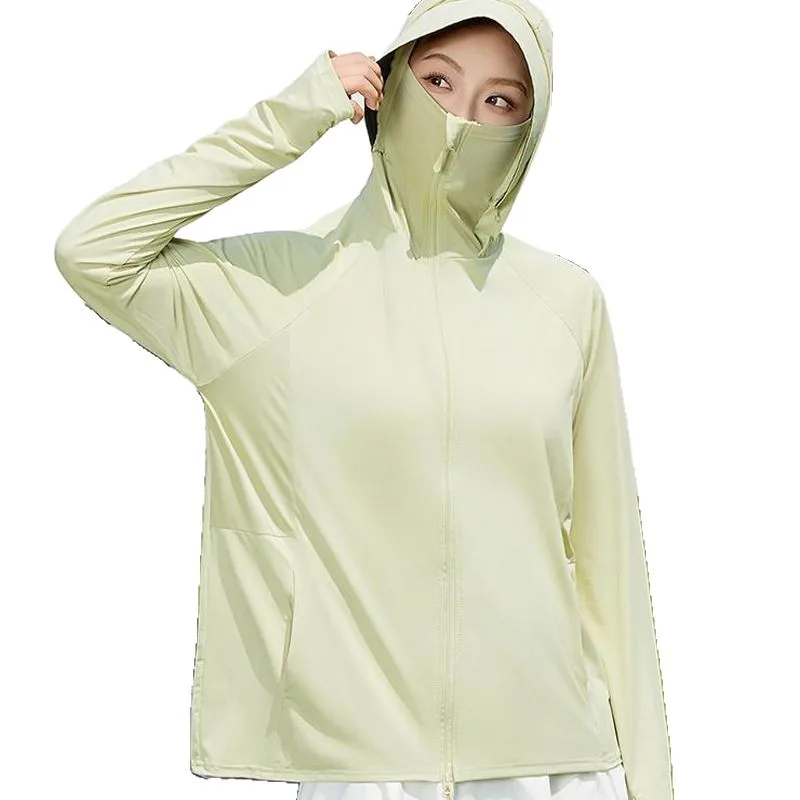 Women's 2026 New Summer UPF50+ UV Protection Breathable Cool Touch Lightweight Hooded Outdoor Sun Protection Jacket Casual Slim