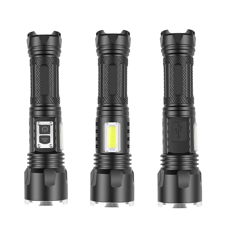 Led Flashlight 1,000,000LM XHP160 USB Rechargeable 18650 Battery Aluminum Torch Powerbank Lantern Waterproof For Camping Light