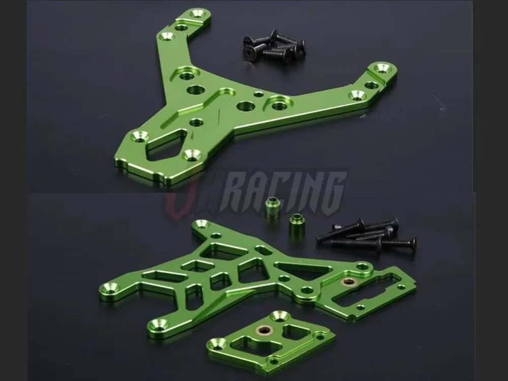 Obróbka CNC, w całości metalowa, pogrubiona przednia i tylna płyta podwozia do ROVAN KM HPI BAJA 5B 5T 5SC