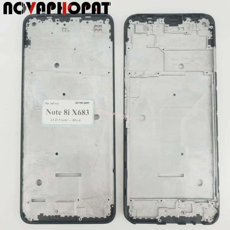 

Novaphopat LCD Display Frame Front Housing Cover Chassis Bezel Case For Infinix Note 8i X683 X683B