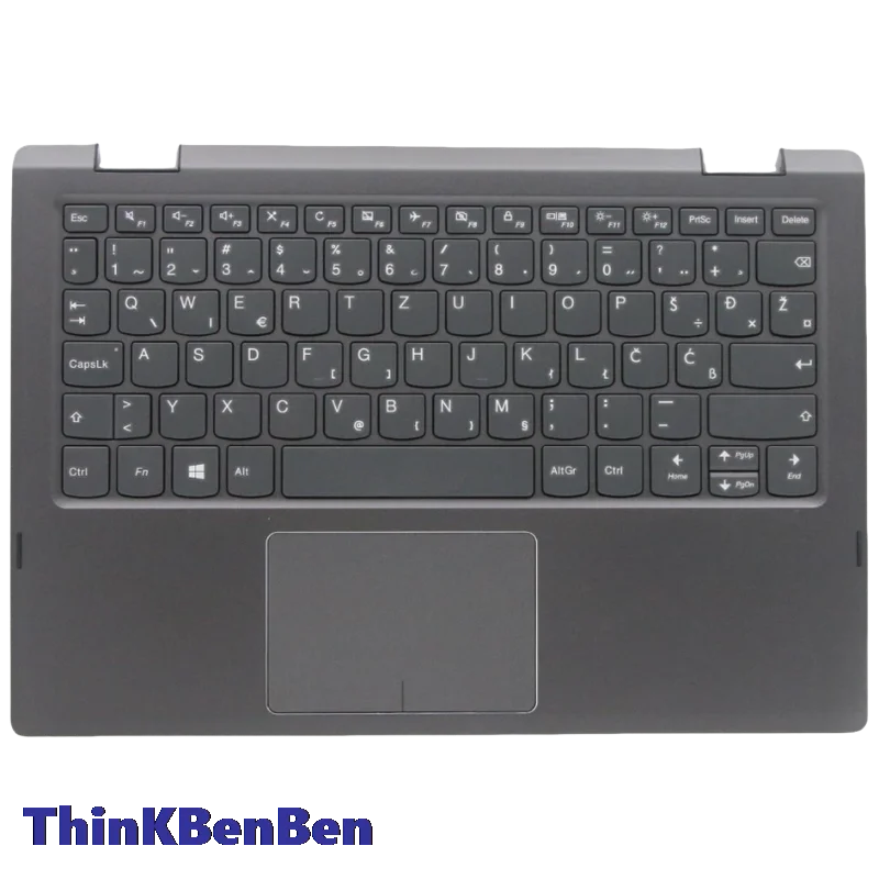 SI Slovenian Keyboard Onyx Black Upper Case Palmrest Shell Cover For Lenovo Ideapad Yoga 330 11 Flex 6 11IGM 5CB0Q81384