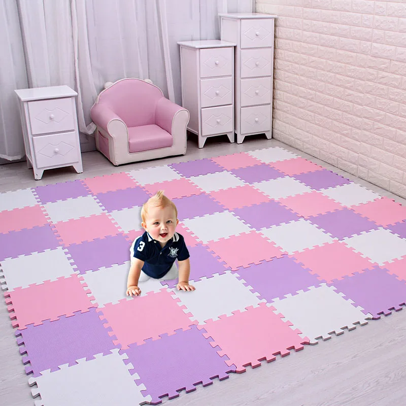 Alfombra de rompecabezas de espuma EVA para bebé, azulejos de ejercicio entrelazados, Alfombra de ejercicio entrelazada, 18 o 24/lote