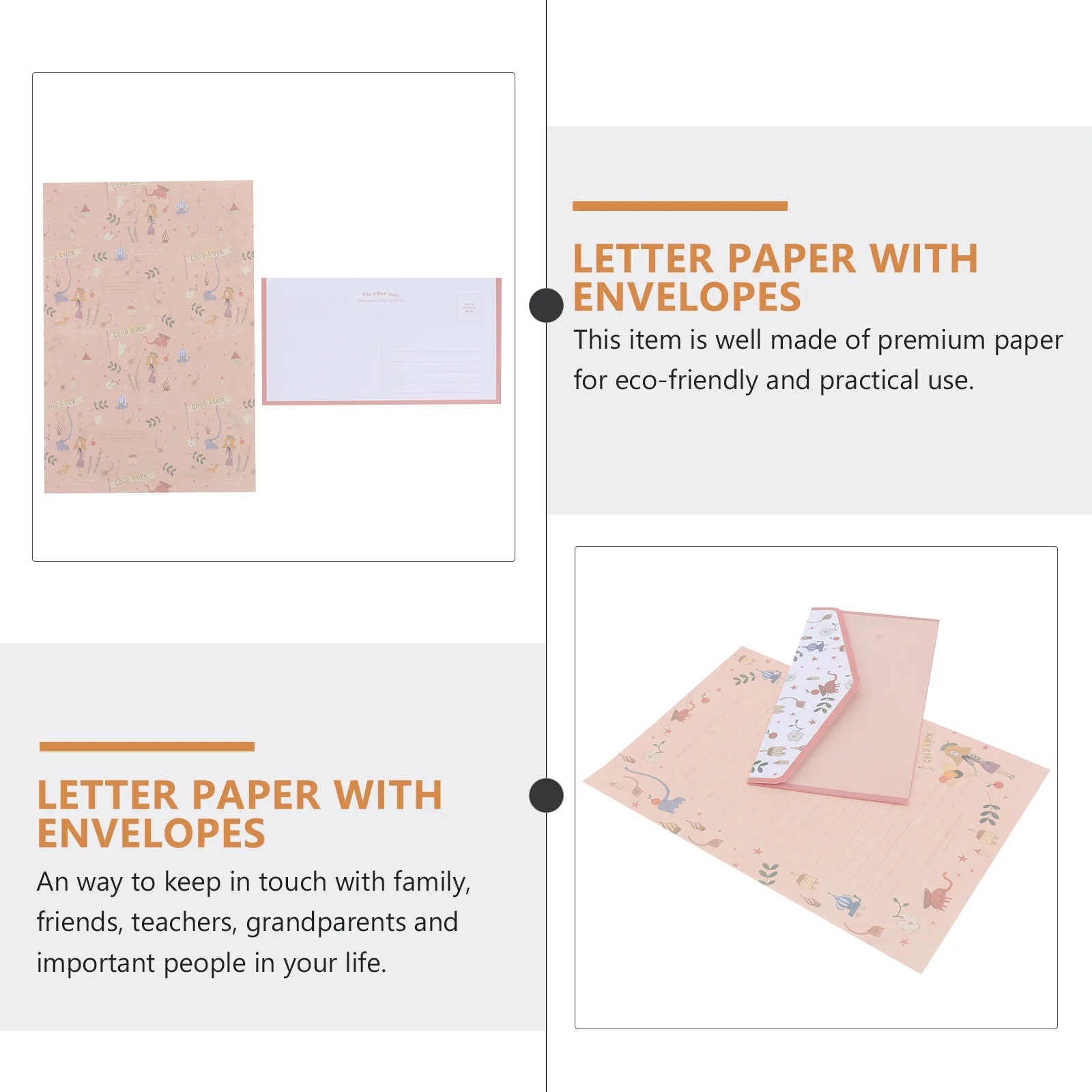 

5 Pcs Floral Letter Envelope Greenery Paper Postcard Envelopes Small and Fresh Wedding Writing Stationery Decorative