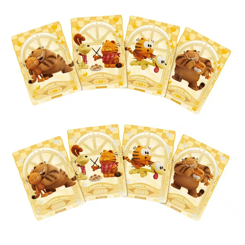 Echte MINISO Garfield-Sammelkarte, Filmsammelkarte, 30 Stück, Anime-Peripherieornamente, Kinderspielzeug, Weihnachtsgeschenk