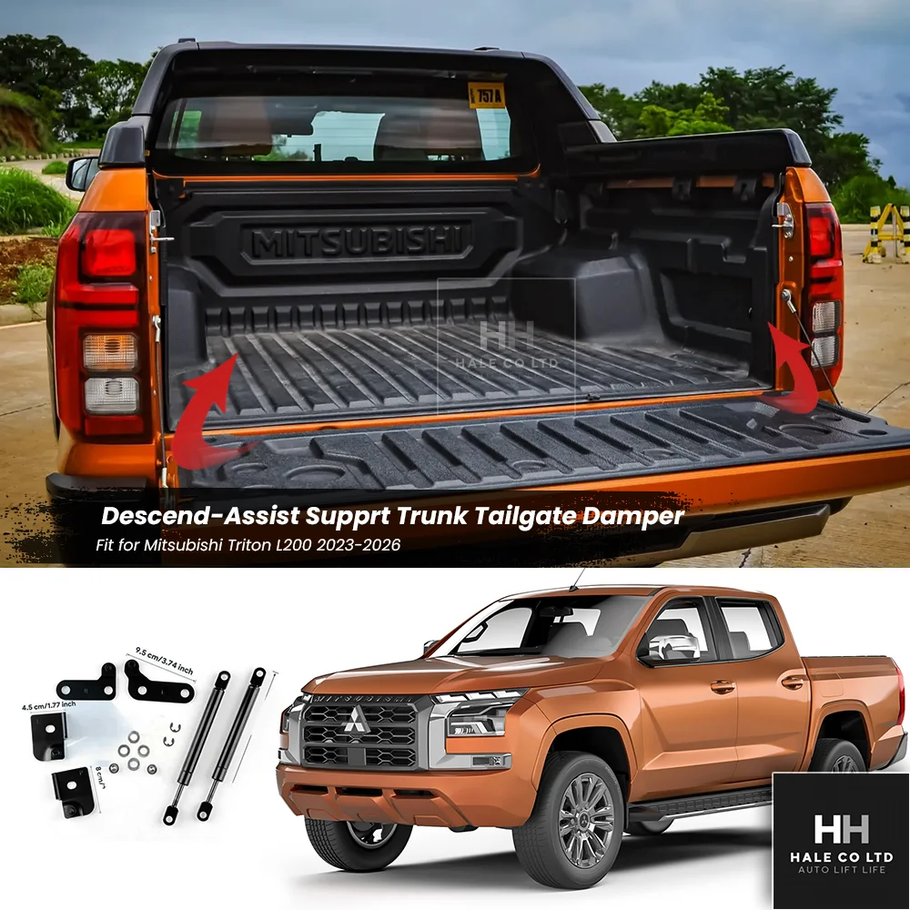 Lift-Support Struts For Mitsubishi Triton L200 2023-2026 Trunk Damper Descend Support German Strech Shock Absorber Auto Tuning
