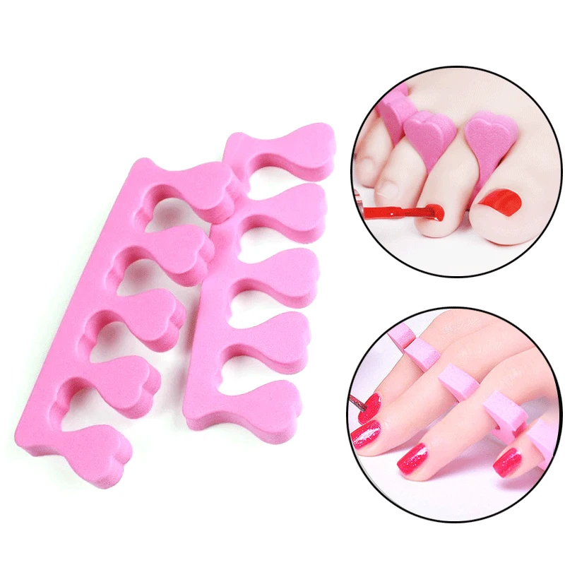 10/50/100pcs Nail Art Toe Separators Fingers Foots Sponge Soft UV Gel Polish Beauty Tools Manicure Pedicure Pack Nail Kits