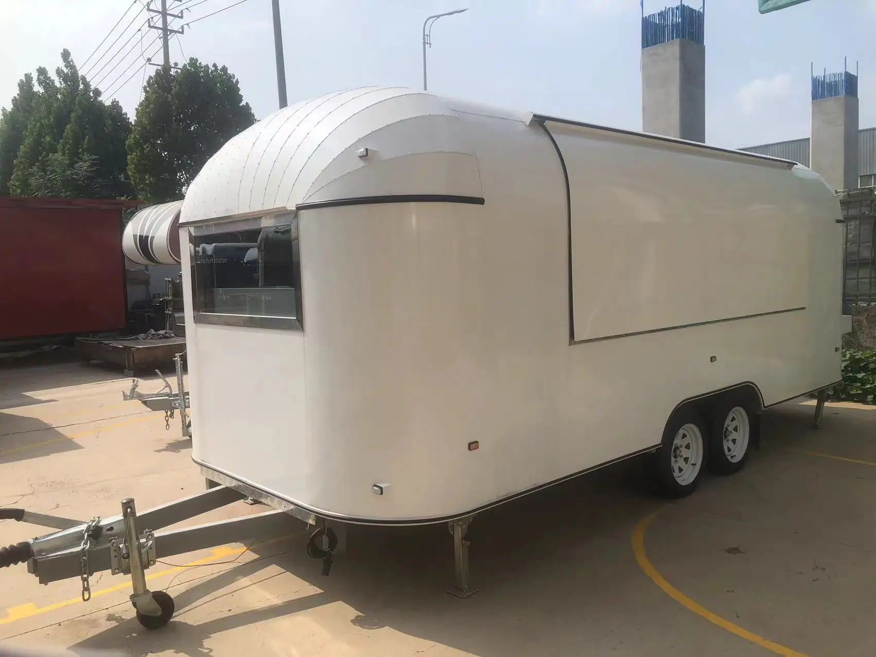 الفولاذ المقاوم للصدأ هوت دوج صغير القهوة الآيس كريم بيع عربة مطعم المحمول متجر سريع الغذاء مقطورة شاحنة للبيع
