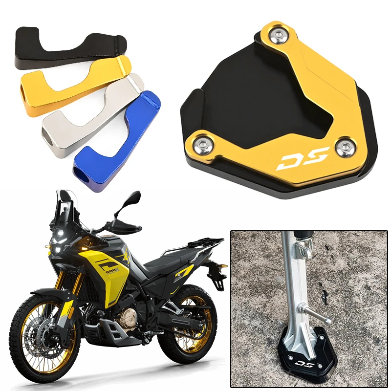 For VOGE DS800X 800DSX Rally 800 DSX 2026 Motorcycle Auxiliary Column Side Stand Support Pad Kickstand Enlarger Extension Plate
