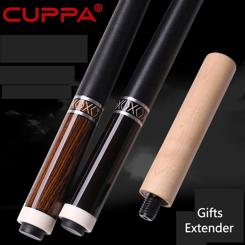 

CUPPA-Professional Billiard Cue Black, кленовый вал Eight America Nine-Ball, 1/2 разъемных наконечника, удлинитель 11,75 мм, 12,75 мм