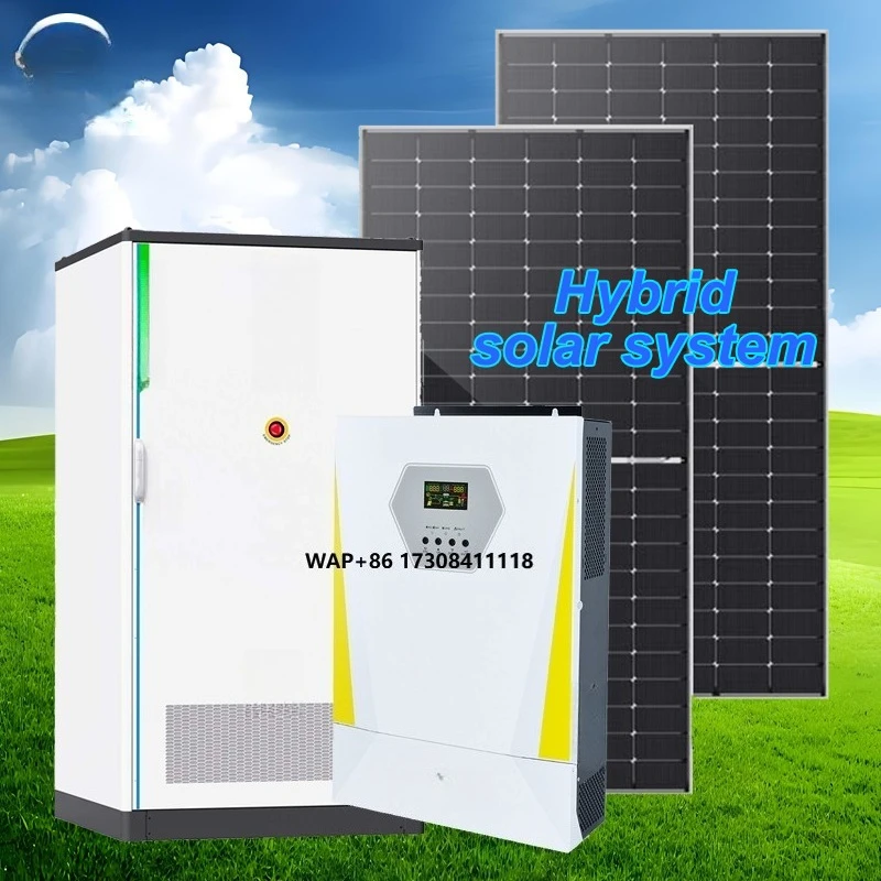 Lithium Battery Hybrid Solar Energy System Monocrystalline Silicon Panels Hybrid Inverter MPPT Controller 10 kW Air Conditioning