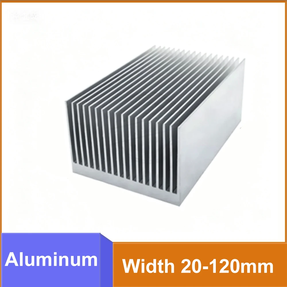 1pcs Width20-120mm Aluminum Profile Heat Sink Cooling Cooler Motherboard Electronic Chip IC Transistor Heat Dissipation DIY Part
