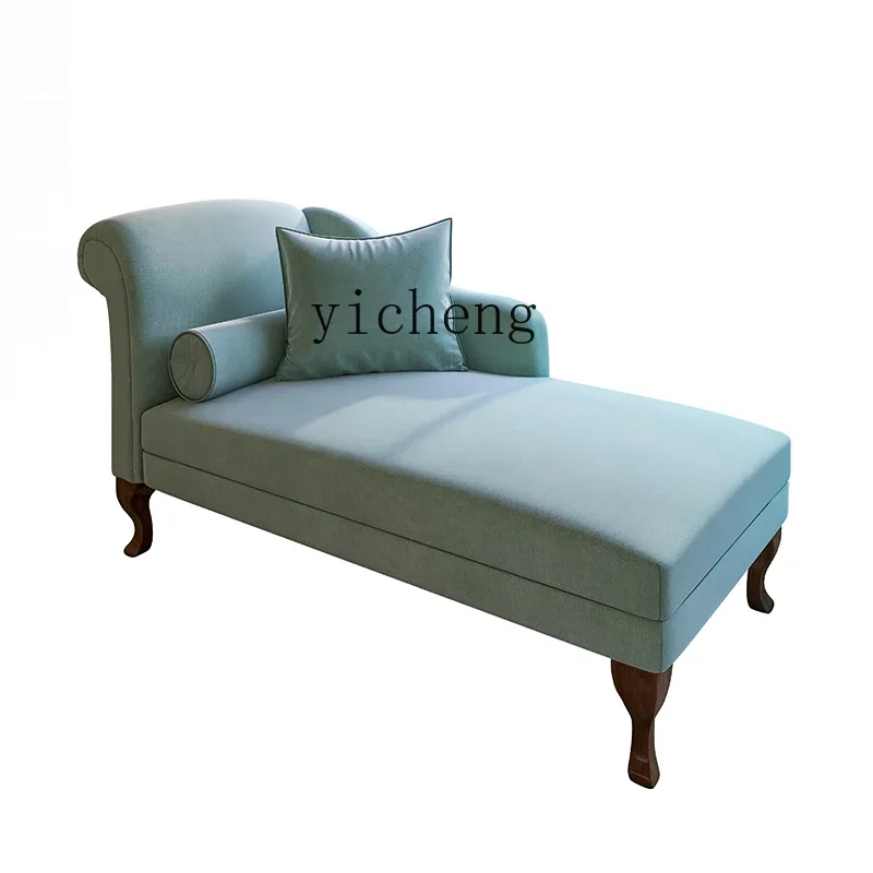 

American fabric chaise longue bedroom leisure minimalist chaise longue sofa balcony recliner home accessories