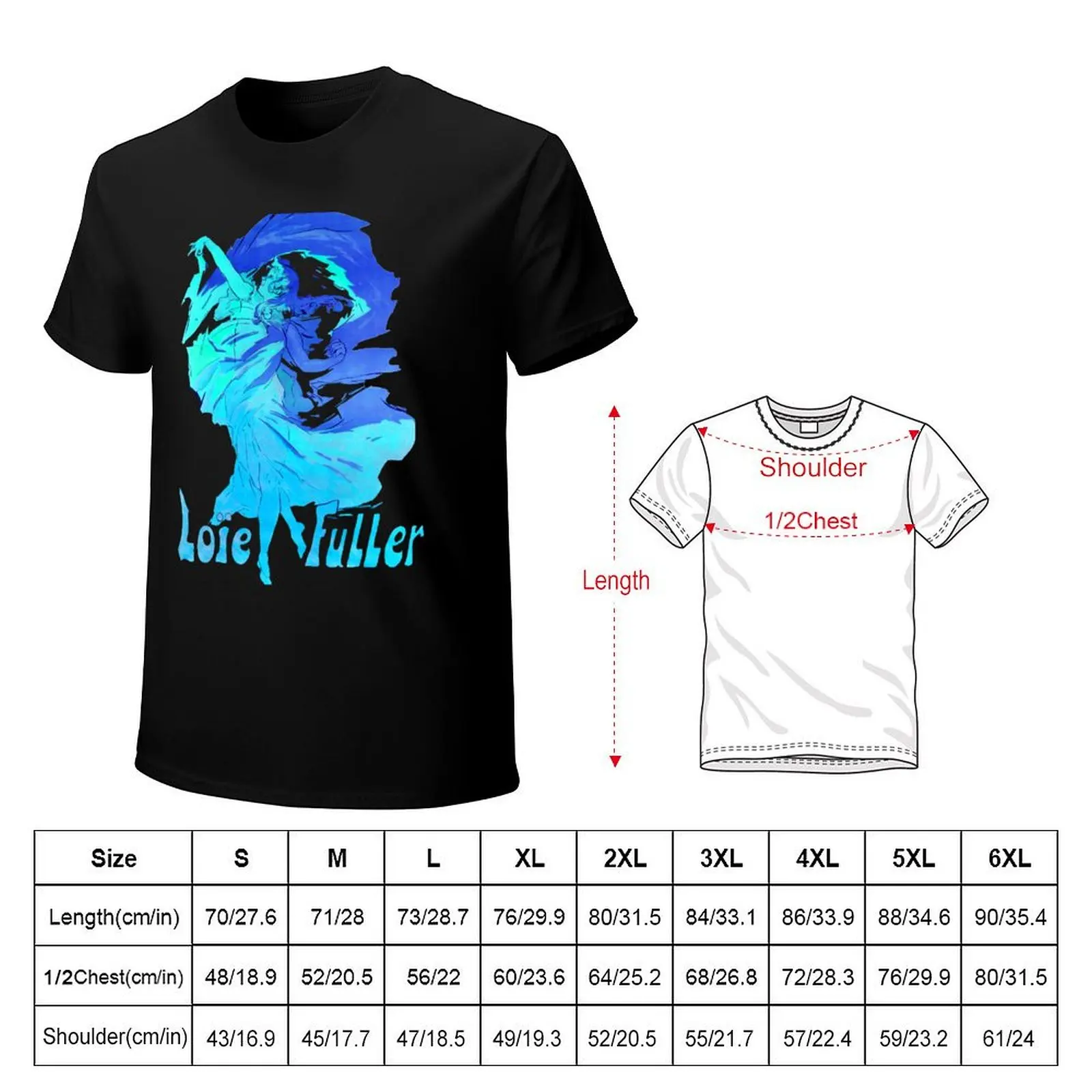 La Loie Fuller - 1920 dancer Priestess of Fire - Dancing in the flames T-Shirt Standard Fit Solid Tee Shirt